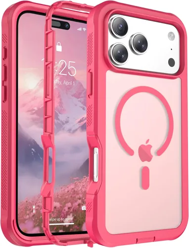 Miniatura 161 de jaroco - Funda magnética compatible con MagSafe para iPhone 11 de 6.1 pulgadas; protección de grado militar contra caídas, de doble capa