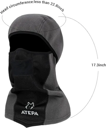 Miniatura 5 de ATEPA Balaclava Men Thermal Winter Windproof Ski Face Mask