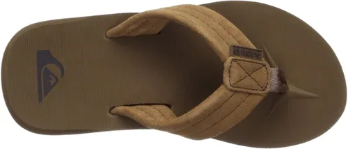 Miniatura 5 de Quiksilver Unisex-Child Carver Suede Fixed Strap Kids Flip Flop Youth Sandal