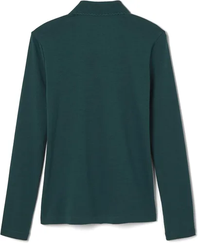 Miniatura 2 de French Toast Little Girls 'bebé LS ajustado Polo de punto con Picot collar