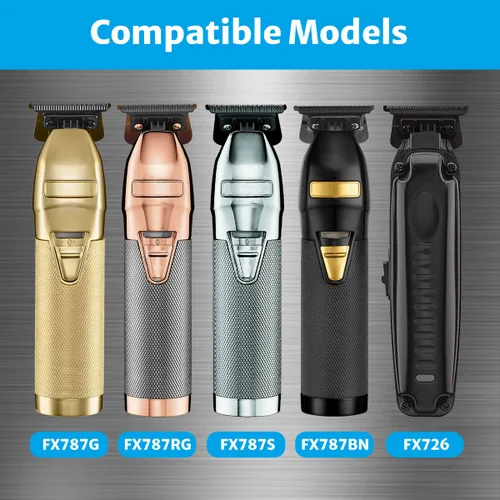 Miniatura 2 de Cuchillas de repuesto compatibles con recortadoras Babyliss FX707z, FX787, FX726, 1 paquete, negro clásico