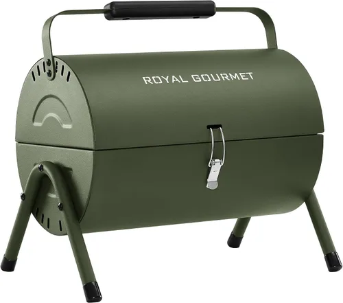 Miniatura 11 de Royal Gourmet CC1015B - Parrilla de carbón portátil, área de cocción de 147 pulgadas cuadradas, con cuatro rejillas de ventilación, hebilla