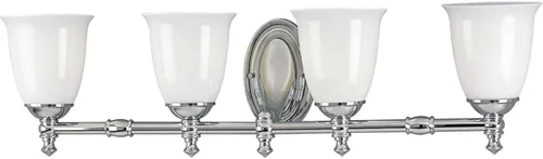 Miniatura 10 de Progress Lighting P3027-15 Victorian Bath & Vanity, 5-5/8 pulgadas de ancho x 8-1/2 pulgadas de alto, cromo Cromo pulido