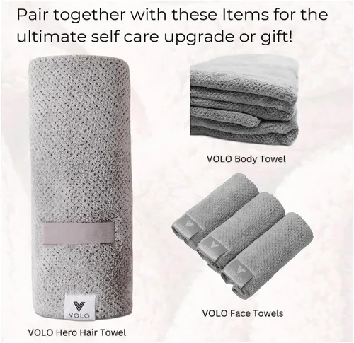 Miniatura 7 de VOLO Diadema y pulseras de spa - Soporte para el cabello de maquillaje, detiene las gotas de agua - Paquete