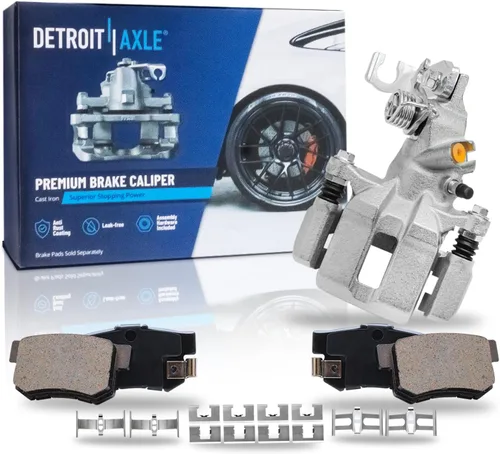 Miniatura 146 de Detroit Axle - Pastillas de Freno Delantero para Nissan Altima Maxima Sentra 350Z Cube Juke Versa INFINITI G20 G35 I30 I35 Suzuki SX4, Pastillas