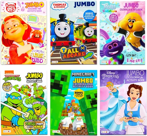 Miniatura 2 de 16 libros para colorear a granel para niños de 4 a 8 años. El paquete surtido incluye 16 libros para colorear y actividades para niños