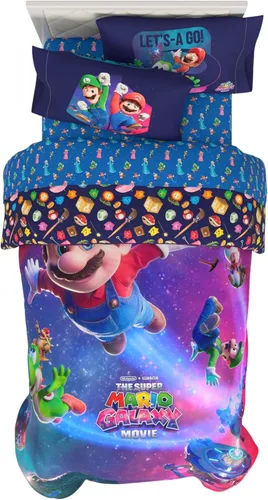 Miniatura 90 de Franco - Juego de ropa de cama para niños, edredón y sábanas supersuaves con funda de almohada, 5 piezas, tamaño individual, Jurassic World, 6A1348