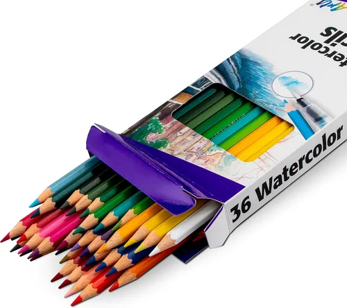 Miniatura 3 de Pentel Arts - Juego de lápices de acuarela, colores surtidos, paquete de 36 (CB9-36)