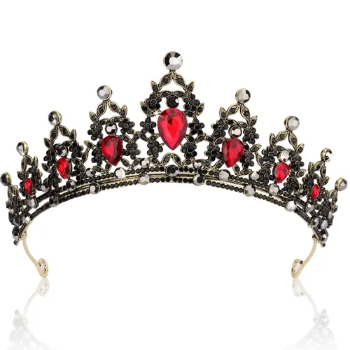 Miniatura 9 de SuPoo Tiaras de Corona de Plata para Mujeres, Tiaras de Cumpleaños, Coronas de Cristal para Mujeres, Tiara de Reina, Diadema de Rhinestone