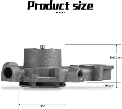 Miniatura 3 de AULINK RE523169 RE546918 SE502816 Bomba de agua con cubierta para John Deere 6105R 6115R 6125R 6105M 6115M 6125M 6140M 7630 7730 7830 7930 7430 7330