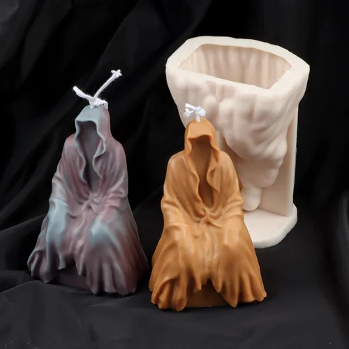 Miniatura 7 de Paquete de 4 moldes de silicona para caracolas de resina para velas y jabón, molde para hacer velas Cube-Shell-Four