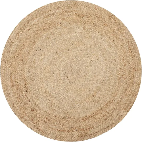 Miniatura 32 de RedEarth · Alfombra rectangular - 2'x3' de yute natural trenzada con respaldo antideslizante - Alfombra boho tejida a mano para dormitorio, cocina