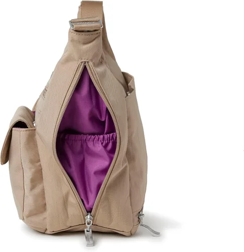 Miniatura 92 de Baggallini womens Everywhere Bagg Crossbody Women 11x9 Lightweight Nylon Hobo Water-resistant Travel Bag W/Rfid