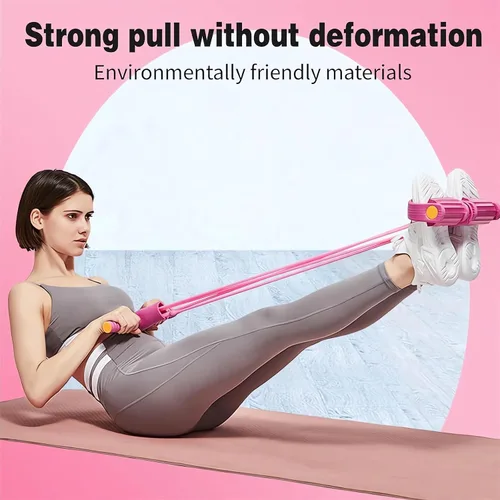 Miniatura 5 de 21 Bandas de Resistencia para Fitness - 4 Tubo Pedal Tirador de Tobillo - 2023 Nuevo Juego de Bandas Elásticas para Sentadillas y Estiramiento