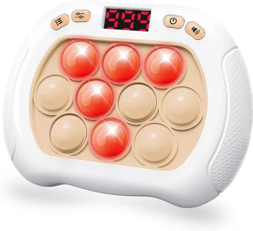 Miniatura 8 de Intoypad Juguete para ansiedad con luz para niños, 6 modos de pantalla LED, controlador de juegos de empuje rápido, juego eléctrico para reventar