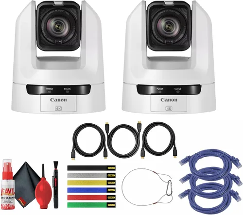Miniatura 16 de Canon Cámara CR-N100 4K NDI PTZ con zoom de 20x (negro satinado) (6527C001) + cable HDMI + 6 bridas de cable de colores surtidos + cable de red +
