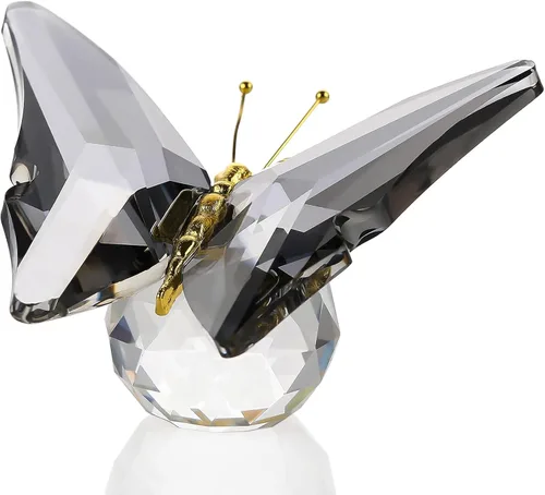 Miniatura 9 de Movdyka Mariposa de Cristal para Mamá Mujeres Mariposa de Metal Decoración de Habitación Colección Figurina Mariposa de Vidrio Azul Artesanía