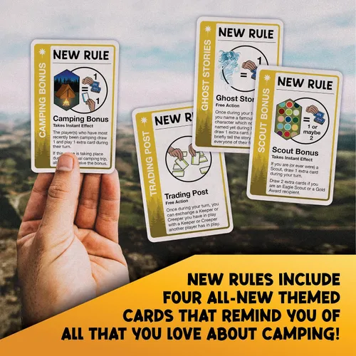Miniatura 8 de Looney Labs - Juego de cartas de camping Fluxx - Diversión de verano, aventura al aire libre, perfecto para viajes de campamento familiares y noches