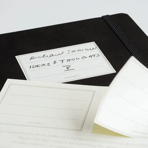 Miniatura 4 de LEUCHTTURM1917 - Cuaderno de tapa dura mediano A5 con 251 páginas numeradas para escritura y diario (negro, con líneas)