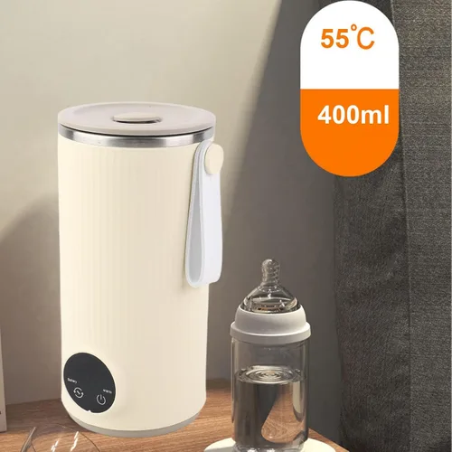 Miniatura 4 de Estink Hervidor eléctrico portátil, caldera de agua de viaje recargable por USB con agitador y calefacción 55C, batería de litio de 2 x 3000 mAh