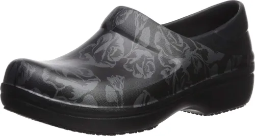 Miniatura 12 de Crocs Zuecos Neria Pro II para mujer, zapatos de trabajo antideslizantes, Negro
