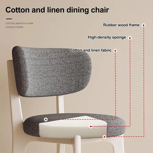 Miniatura 6 de Sillas de comedor de nogal, juego de sillones 2/4, juego de comedor moderno de mediados de siglo con patas de madera silla de comedor para cocina