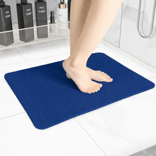 Miniatura 47 de Hargiis - Tapete antideslizante de secado rápido para bañera, piso, baño, ducha, cocina, hogar, hotel (color blanco, 24 x 24 pulgadas)
