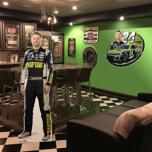 Miniatura 3 de Prime Party William Byron NASCAR - Juego de calcomanías de pared, gráficos grandes extraíbles de 32 pulgadas, decoración oficial de Hendrick