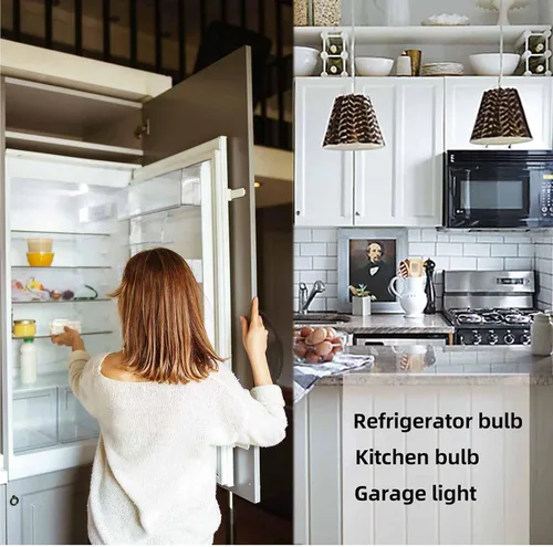 Miniatura 3 de Bombilla LED de repuesto para refrigerador CA 100-265V 3.5W KEI D34L E26 40W lámpara equivalente halógena luz blanca 6000K 600Lm 4W Electrodoméstico