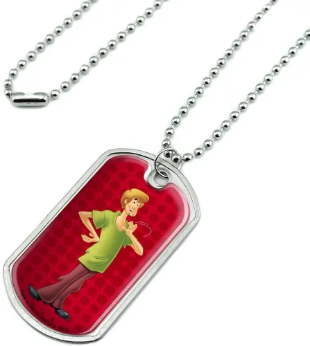 Miniatura 2 de GRAPHICS & MORE Scooby-Doo - Collar con colgante de placa de perro militar con cadena