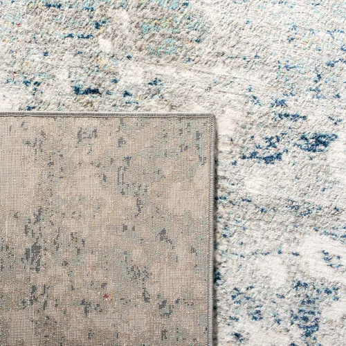 Miniatura 6 de SAFAVIEH Jasper Collection - Alfombra decorativa de 2 x 4 pies, gris y azul, diseño abstracto moderno, no desprende pelusa y de fácil cuidado, ideal