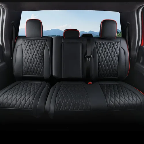 Miniatura 20 de Coverado Funda de asiento de cuero, ajuste personalizado para fundas de asiento Ford F150, fundas de asiento para camioneta Ford F150 impermeables