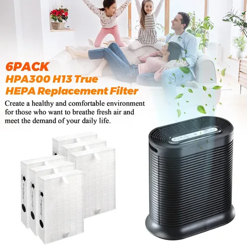 Miniatura 4 de Filtro de repuesto HPA 300, filtro purificador de aire HPA300 R, compatible con purificador de aire Honeywell HPA 300 HPA200 HPA090 Series