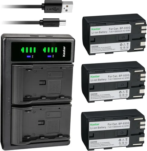 Miniatura 8 de Kastar Paquete de 1 batería BP-930G y cargador USB LTD2 compatible con Canon UC-X45 UC-X50 UC-X55 V40 V40Hi V50Hi V60Hi V65Hi V72 V75Hi V400 V420