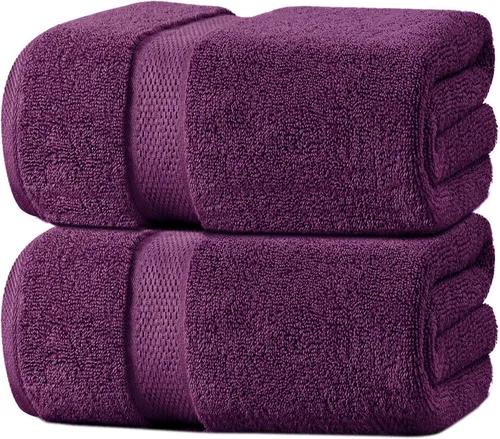 Miniatura 31 de Oakias Toallas de baño beige de alta calidad, paquete de 2, 27 x 54 pulgadas, altamente absorbentes, toallas de baño de lujo de 21.16 oz/m²