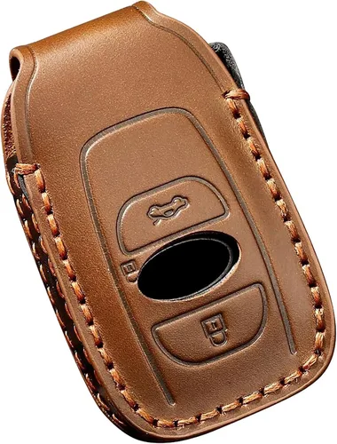 Miniatura 8 de ontto Funda de cuero para llavero remoto compatible con Subaru Forester CrossTrek Outback WRX Ascent BRZ Impreza Legacy - Soporte para llaves
