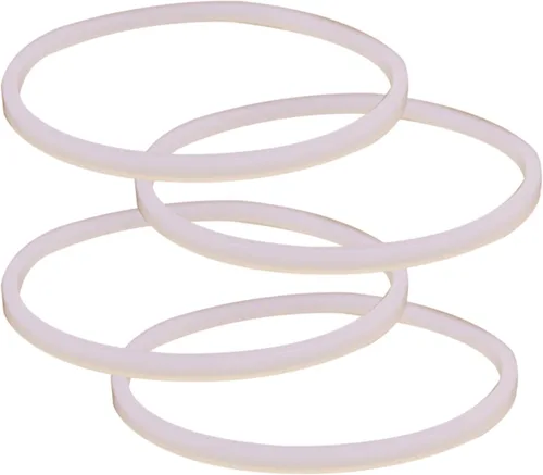 Miniatura 2 de 4 piezas de repuesto de juntas de goma para sellar juntas tóricas blancas, compatibles con licuadora Ninja (4 piezas de 3.23 pulgadas)
