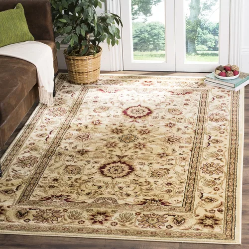 Miniatura 12 de SAFAVIEH Lyndhurst Collection - Alfombra de área de 9 x 12 pies, color marfil y rojo, diseño oriental tradicional, no desprende pelusa y de fácil