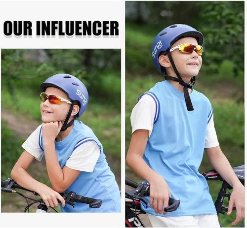 Miniatura 43 de DUCO DK261 - Gafas de sol deportivas de béisbol para jóvenes, con marco TR90 irrompibles, ligeras, para niños y niñas