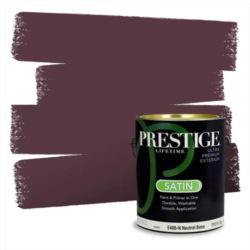Miniatura 272 de Prestige Paints Pintura exterior e imprimación en uno, 1 galón, plano, coincidencia comparable de Valspar* Amber Rose*