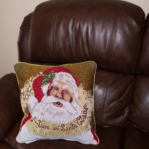 Miniatura 3 de Juego de 2 fundas de almohada con diseño de Navidad Believe in Santa