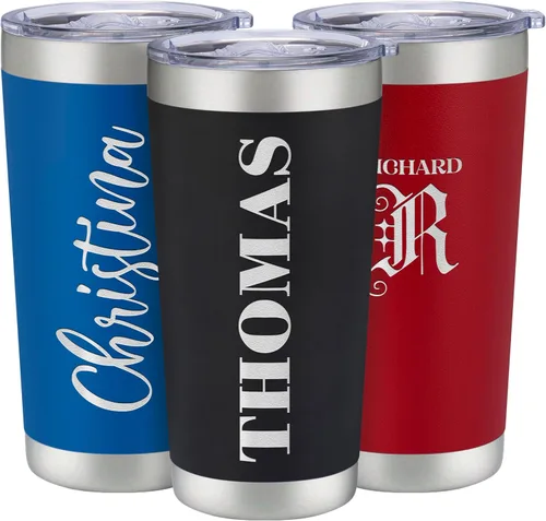 Miniatura 16 de Vasos de viaje personalizado de 20 y 30 onzas, con aislamiento