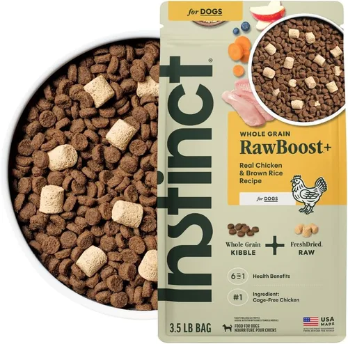 Miniatura 11 de Instinct Raw Boost, alimento seco natural para perros con trozos liofilizados, receta de grano entero con alto contenido de proteínas, carne de res