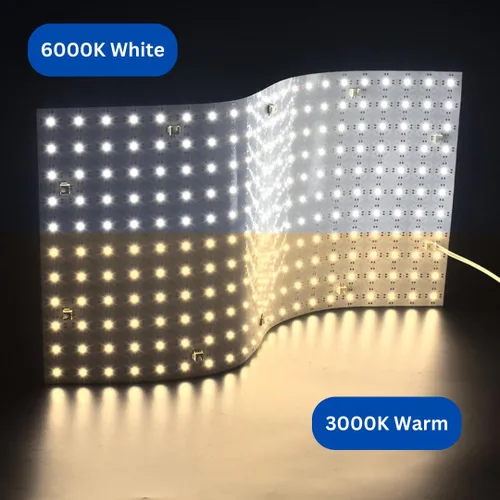 Miniatura 3 de Paquete de 4 hojas de retroiluminación LED suave de 28 W 3000 K color blanco cálido retroiluminada flexible cortable 19 x 9.5 pulgadas para encimera