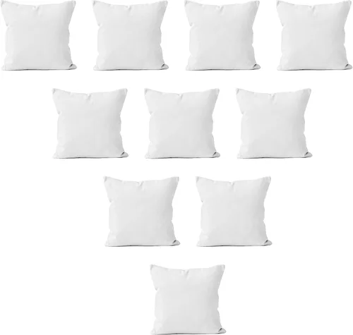 Miniatura 49 de Encasa XO Juego de 2 fundas de almohada de 12 x 12 pulgadas, color beige, sin rellenos, fundas de almohada de algodón para sala de estar, cama