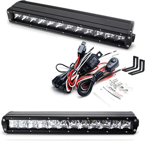 Miniatura 8 de iJDMTOY 35-966 Barra de Luz Scoop Compatible con Toyota Tacoma 2016 en adelante, Incluye (1) Barra de Luz LED de Alta Potencia de 60W, Soportes