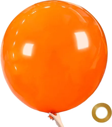 Miniatura 9 de Globos grandes de 36 pulgadas, 9 unidades, globos negros gigantes de látex, globos grandes para decoración de cumpleaños, bodas y fiestas. (Negro)