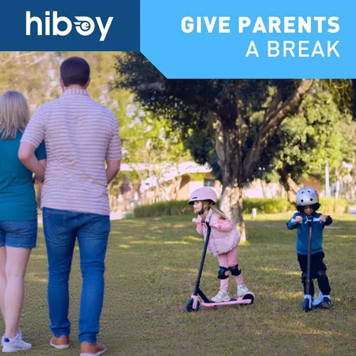 Miniatura 9 de Hiboy ES1 Electric Scooter for Kids Ages 4-10, LED Light-Up Wheels & Side Lights, 5MPH Safe Speed, Easy Control, Safety Kids Scooter, UL Certificate