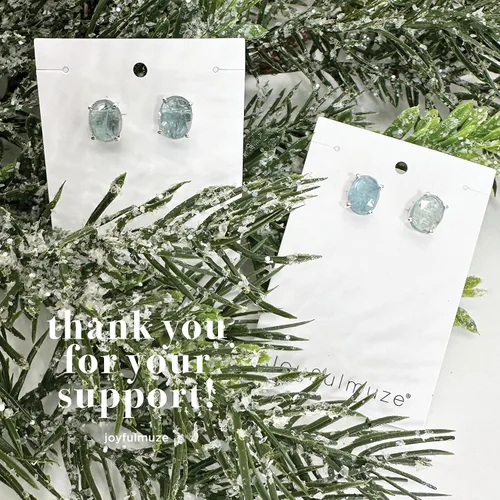 Miniatura 9 de Aretes de oro azul aguamarina, oro micro de 14 quilates sobre plata de ley 925, hermosa piedra preciosa auténtica, regalo de joyería para mujer, 2CT