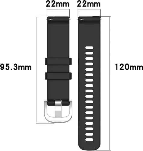 Miniatura 5 de Generic Paquete de 5 correas de reloj de 0.709 in compatibles con Huawei Watch GT4 41MM/Garmin Venu 3S/Forerunner 265S Correa de repuesto